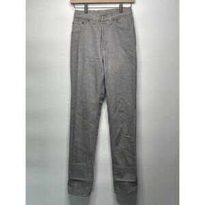 Vintage Levis 501 Jeans Womens 7 Gray Denim High Waist Gray Button Closure